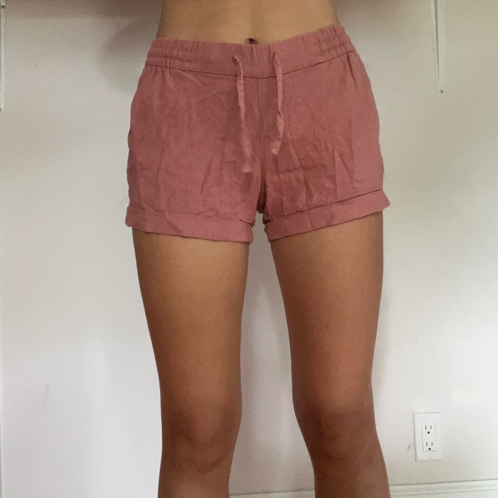 Salmon pink shorts